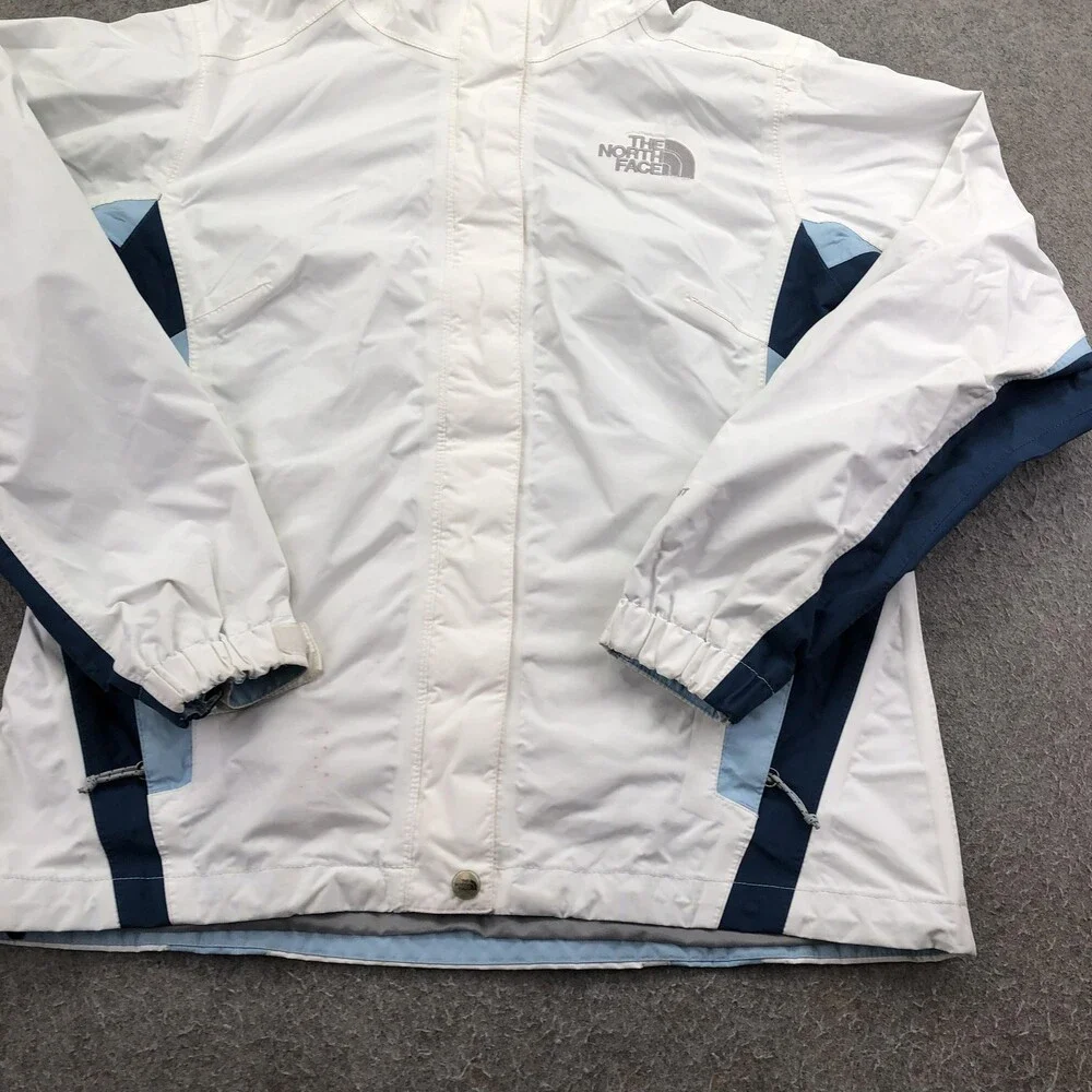 The North Face Jacket Womens Small White DryVent Hooded Full Zip Ski Snowboard